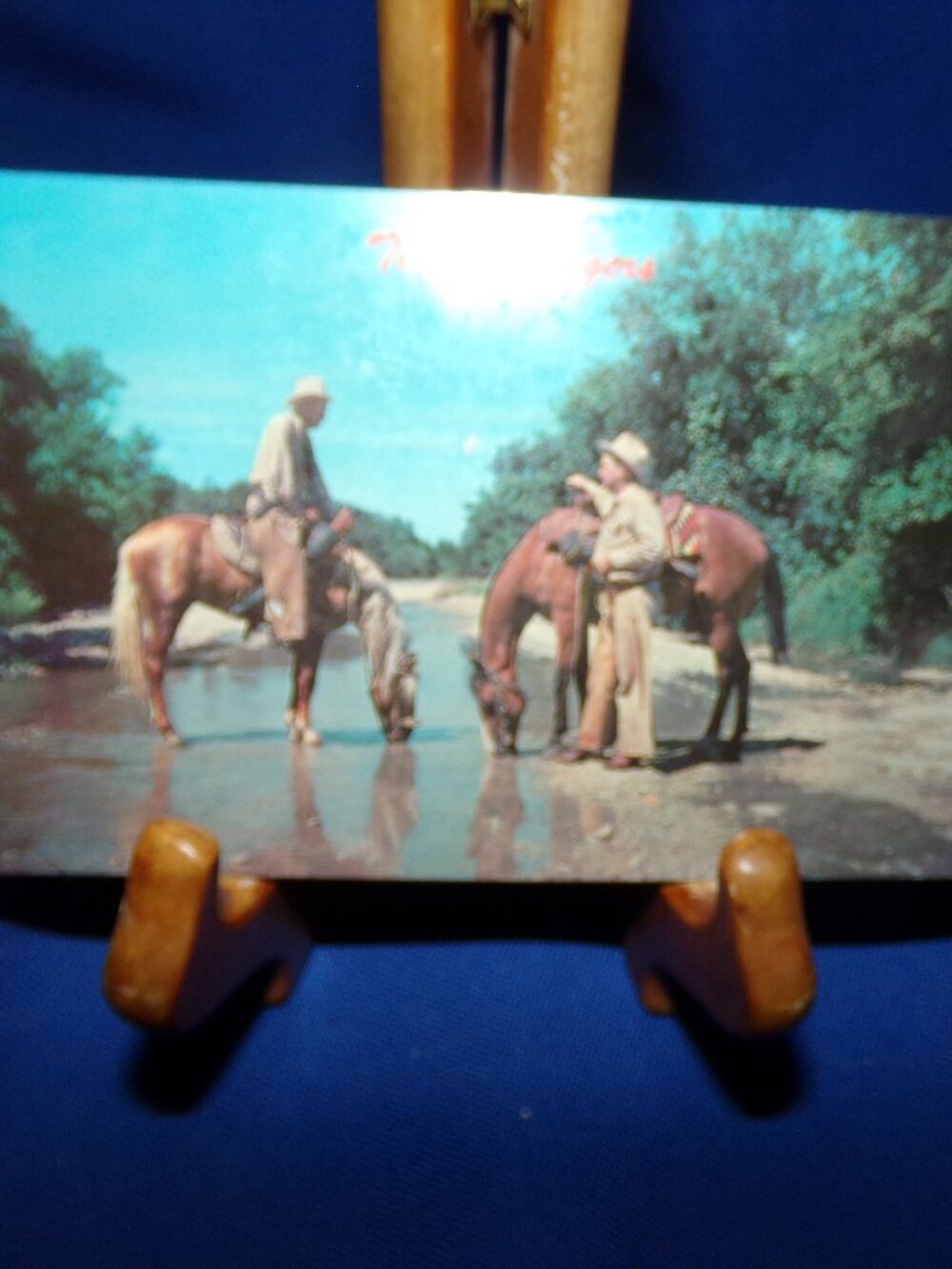 Vintage Texas Rangers Color Postcard - Unposted - Department of Public Safety